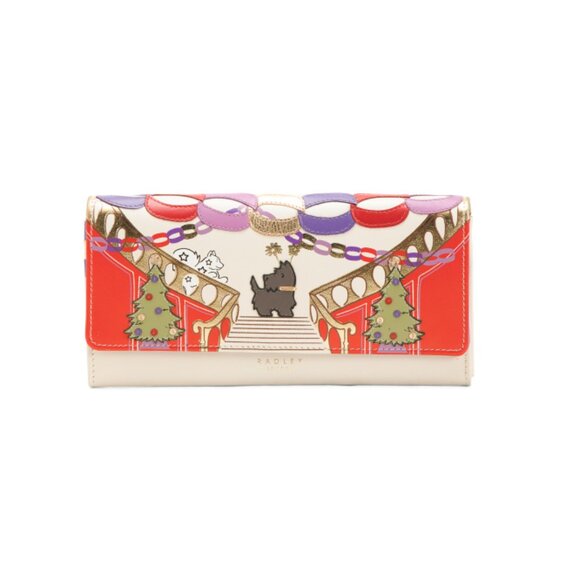 RADLEY LONDON Chalk Leather Large Party Pals Flapover Wallet - Picture 1 of 2